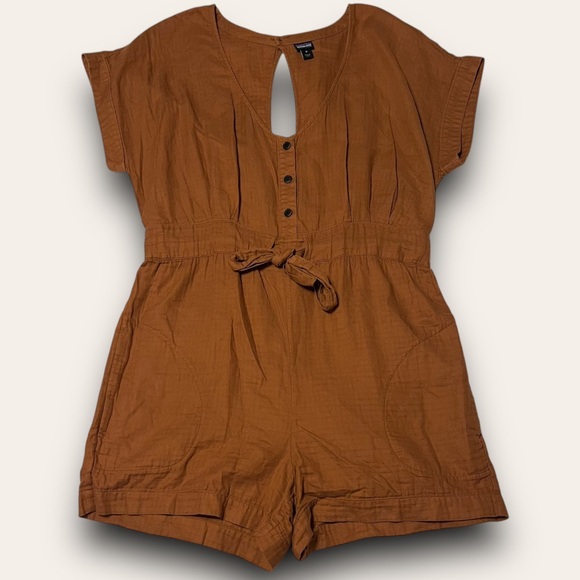 Patagonia Pants - Patagonia Orange Romper Short Coveralls Size Medium Granola Cottagecore